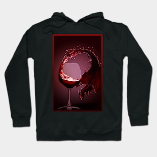 Red Wine Dragon Hoodie